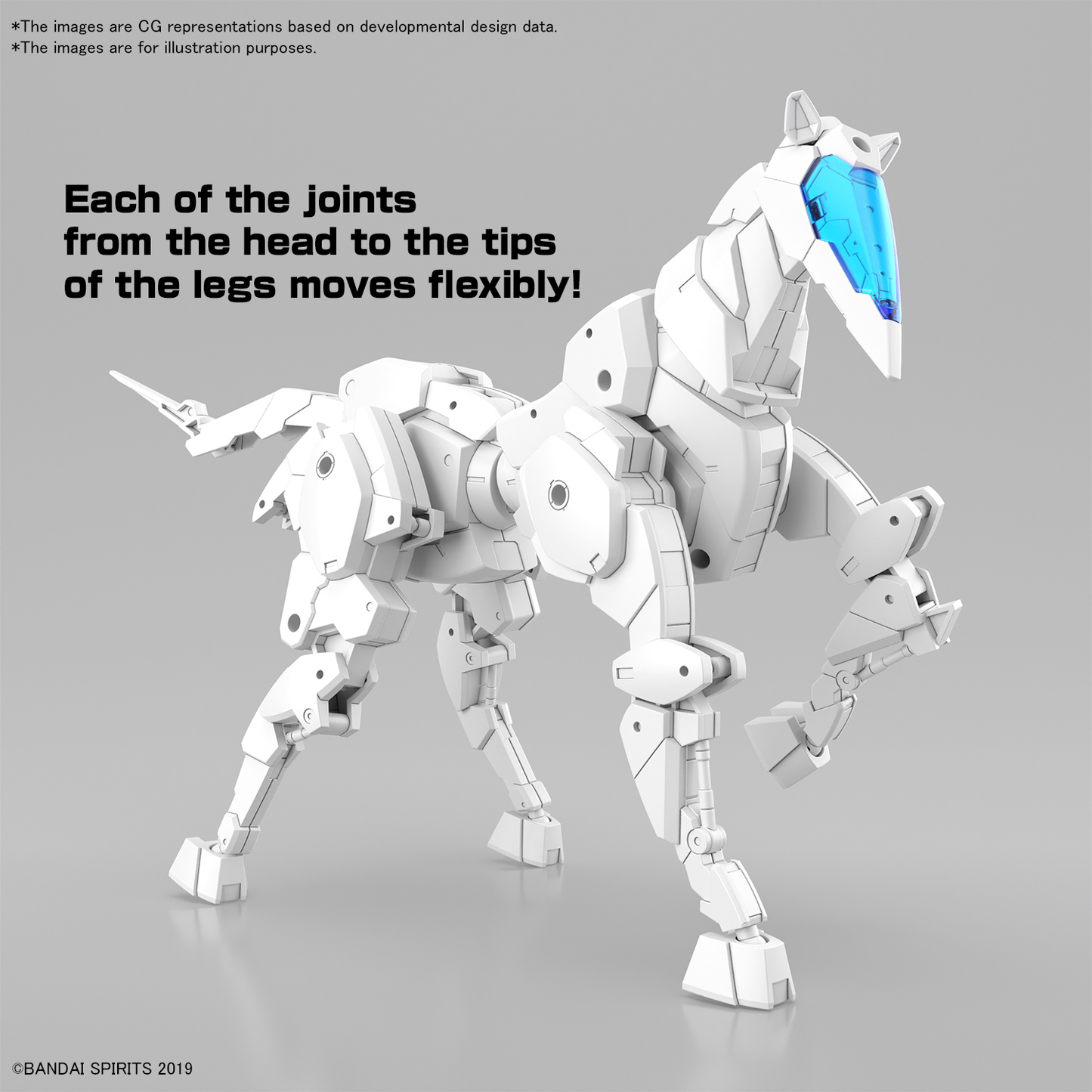 Bandai 30MM 1/144 Extended Armament Vehicle (HORSE MECHA Ver.) [WHITE]