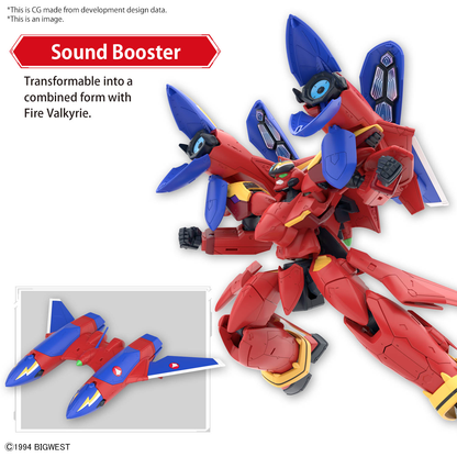 Bandai HG 1/100 VF-19 Custom Fire Valkyrie with Sound Booster