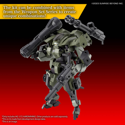 Bandai HG 1/72 Aaronrhino