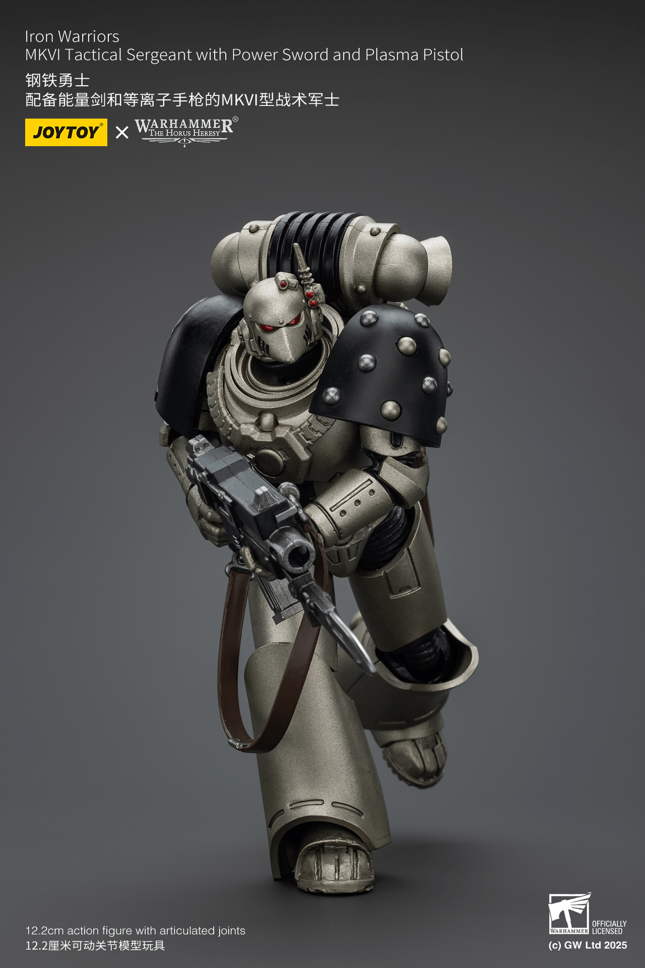 Iron Warriors MKVI Tactical Sergeant with Power Sword and Plasma Pistol