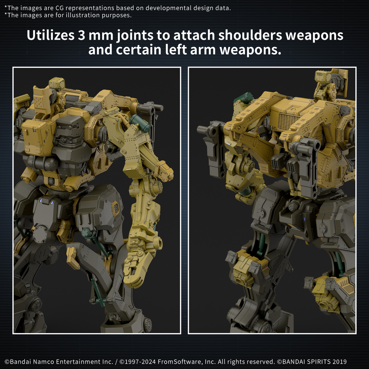Bandai 30MM Armored Core Fires of Rubicon RaD CC-3000 Wrecker Milk Tooth
