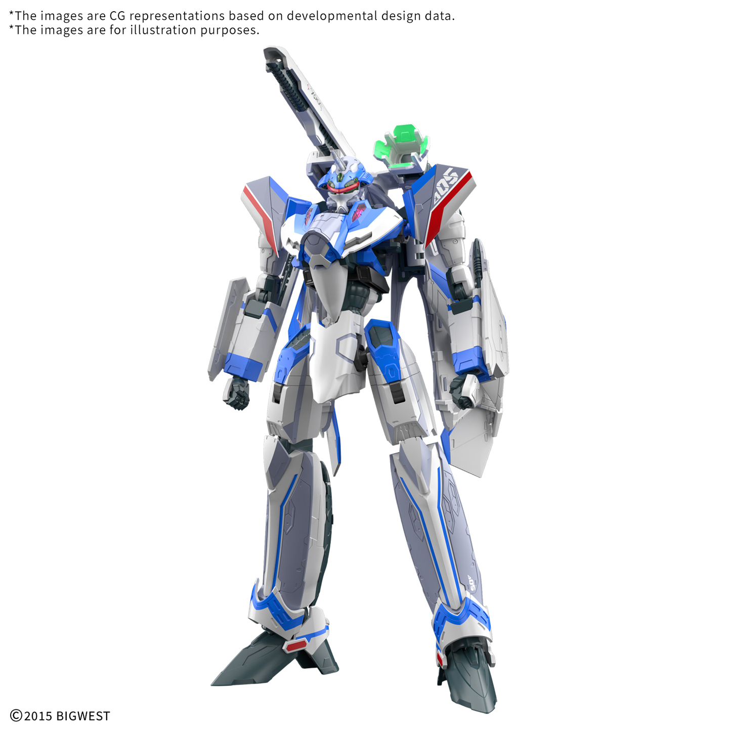 Bandai HG 1/100 VF-31J Siegfried (Hayate Immelmann Use)