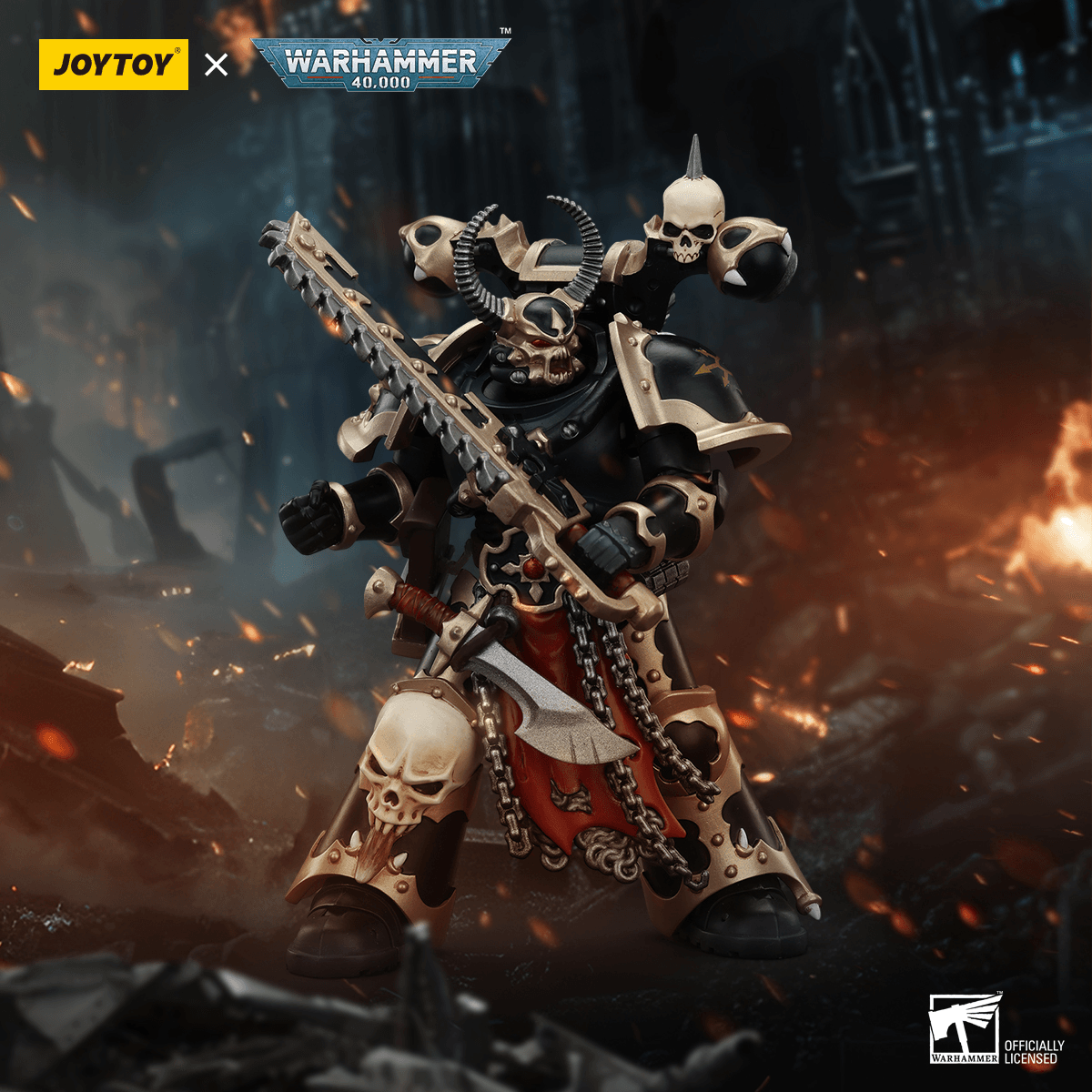 JoyToy Chaos Space Marines Black Legion Chosen With Combi-Melta And Chainsword