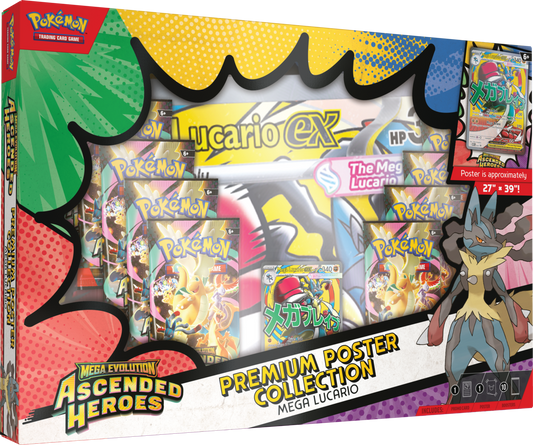 Pokemon TCG ME2.5 Ascended Heroes Premium Poster Collection Mega Lucario (EN)
