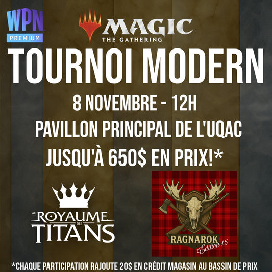 Tournoi Modern - Ragnarok 1.5  - 8 Novembre 12h
