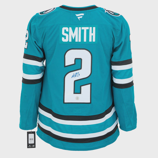 Will Smith Autographed San Jose Sharks Fanatics Premium Jersey