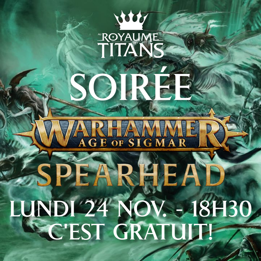 Lundi Warhammer AOS Spearhead - 24 novembre 18h30