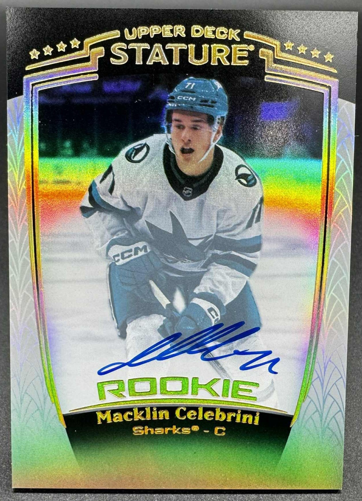 2024-25 Upper Deck STATURE Macklin Celebrini Rookie Auto 31