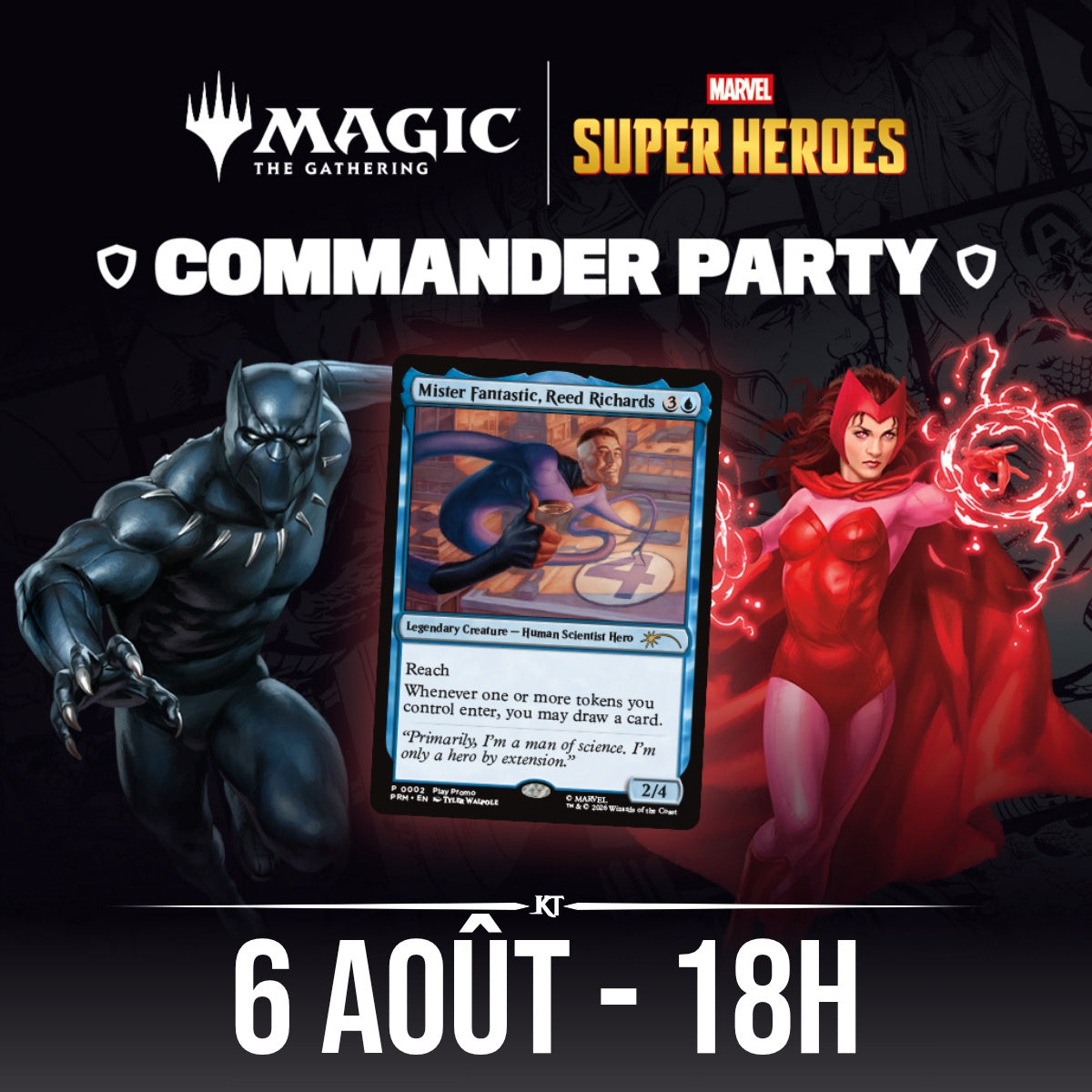 MTG Marvel Super Heroes Commander Party - 6 Août 18h