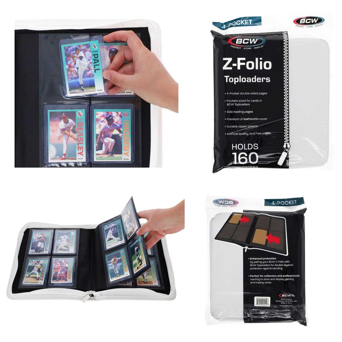 4-Pocket Z-Folio LX Album Toploaders White