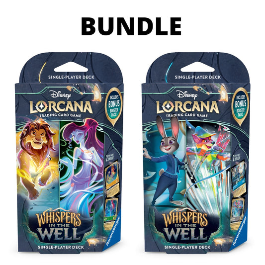 Disney Lorcana Set 10 Whispers in the Well Starter Deck Bundle (EN)
