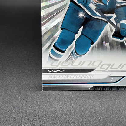 2024-25 UD Series 2 Macklin Celebrini Young Guns Outburst 451 RC #1