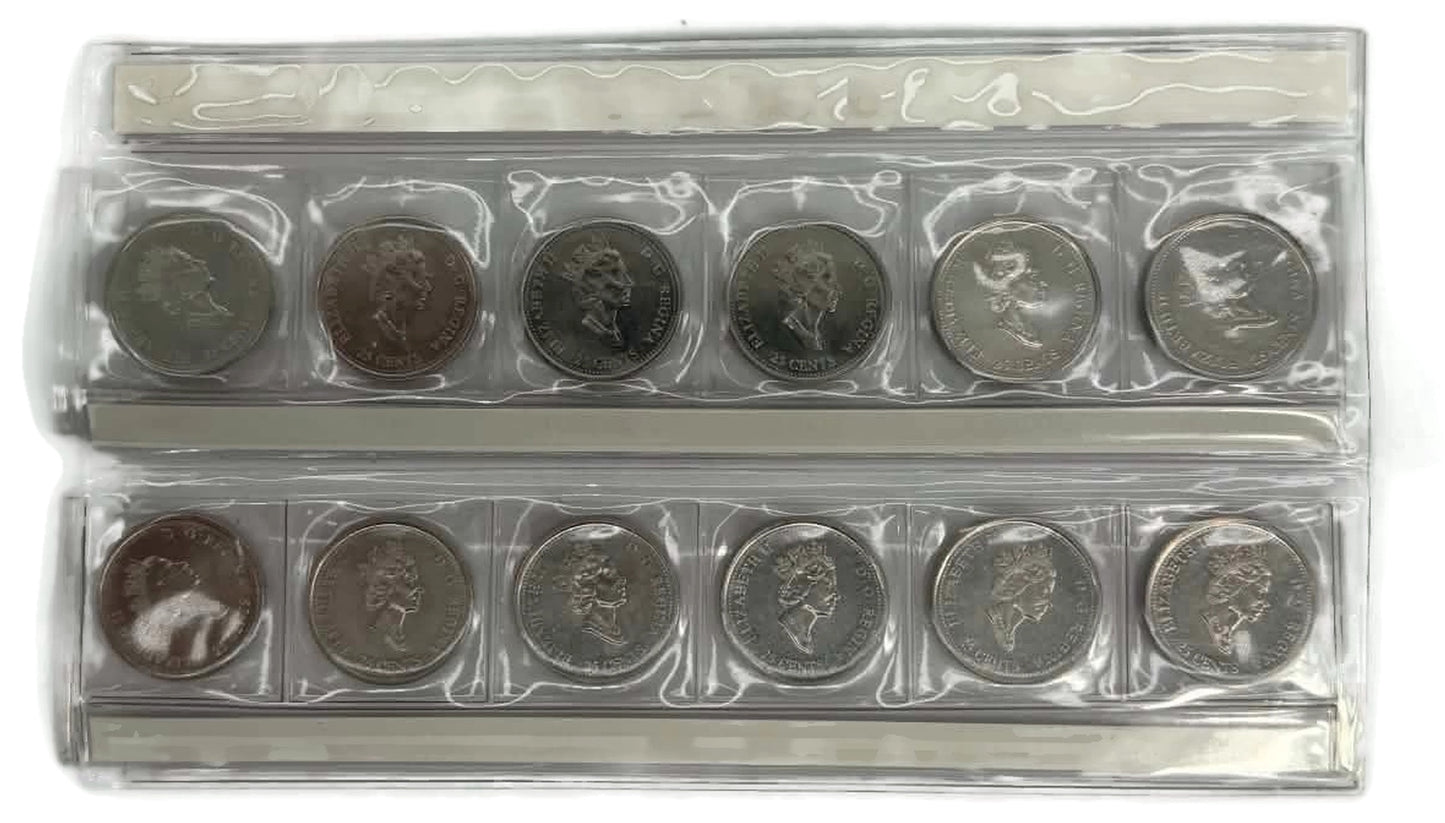 25 cents collection set Canada Month of the year 1999