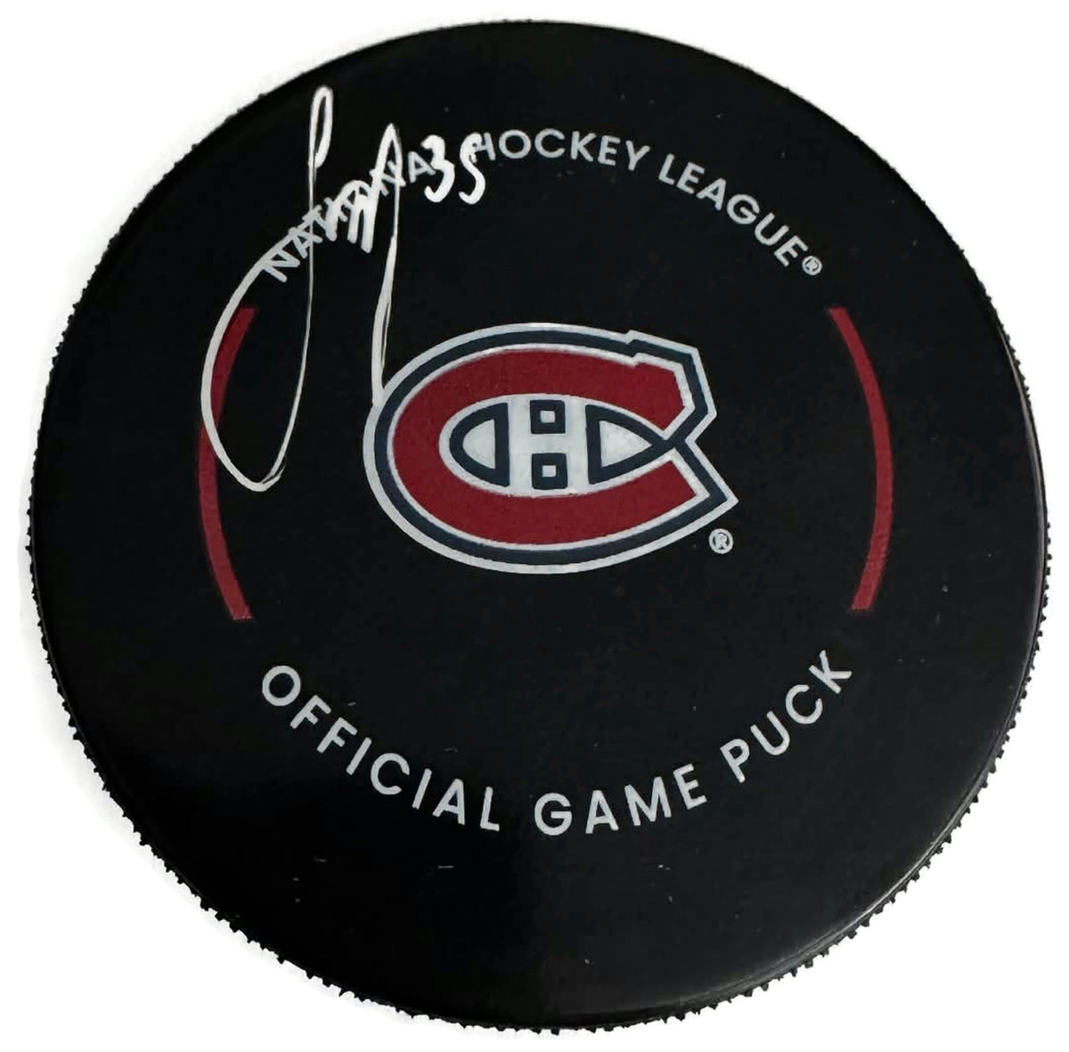 Samuel Montembeault Autographed Puck - Official (Silver)