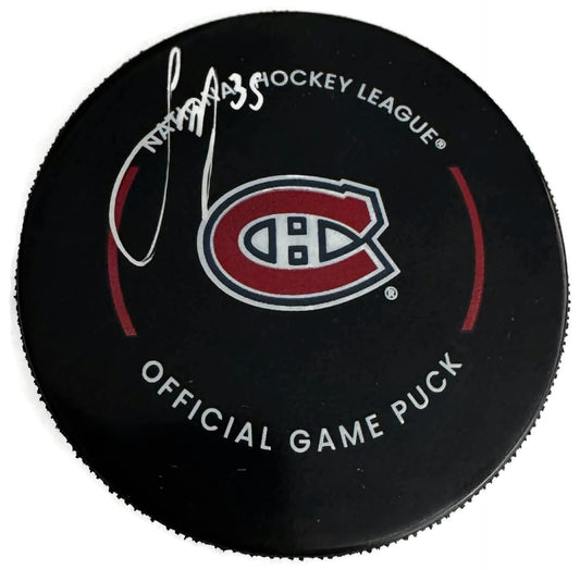 Samuel Montembeault Autographed Puck - Official (Silver)