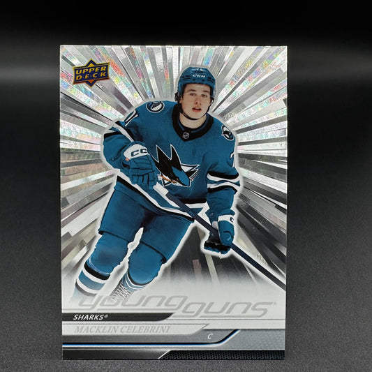 2024-25 UD Series 2 Macklin Celebrini Young Guns Outburst 451 RC #1