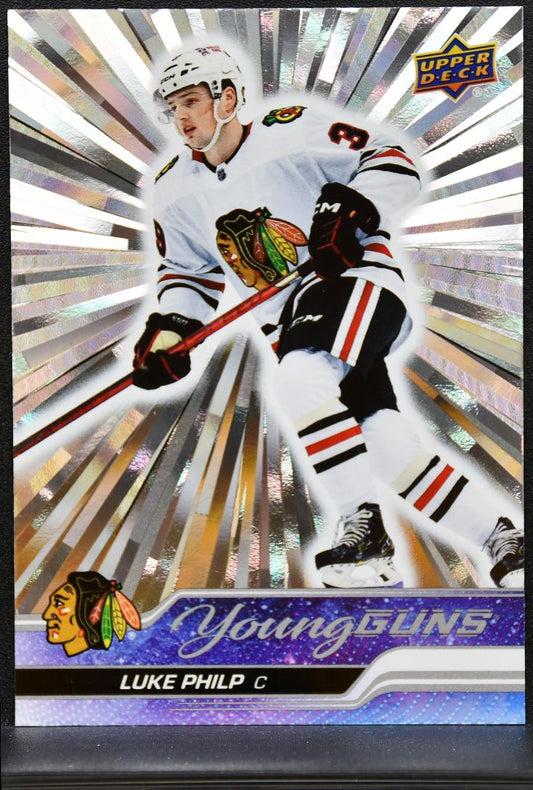 2023-24 UD Series 2 Young Guns Outburst Luke Philp 467 Blackhawks RC 9810