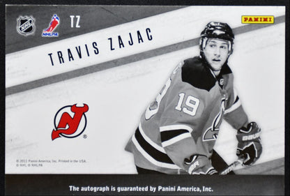 2011-12 Panini Zenith Yours Truly Auto Travis Zajac New Jersey Devils Auto 9540