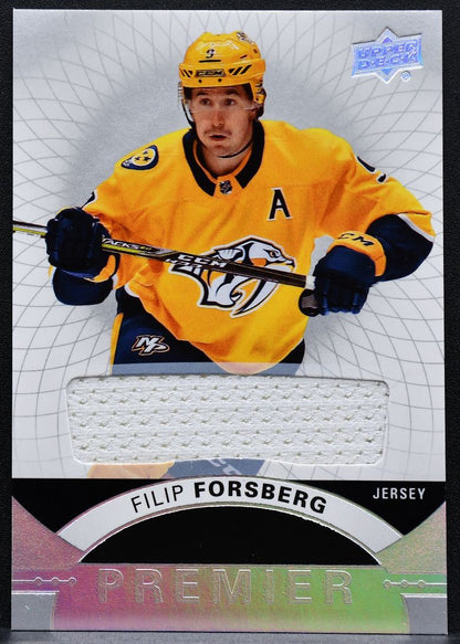 2017-18 UD Premier Base Relics Jerseys Filip Forsberg Predators Jersey 8443