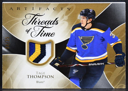 2023-24 UD Artifacts Threads of Time Premium Thompson Blues 04/25 Patch 3749