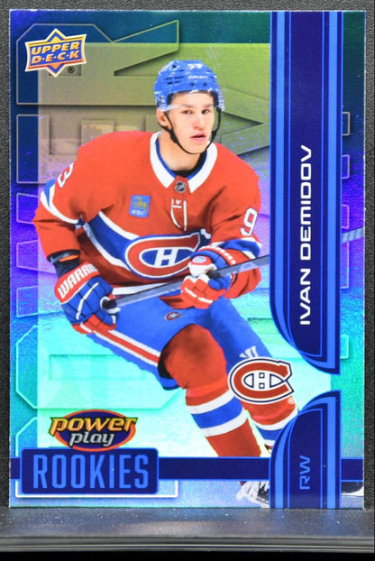 2025-26 UD Extended Series Power Play Rookies Ivan Demidov Canadiens RC 9072