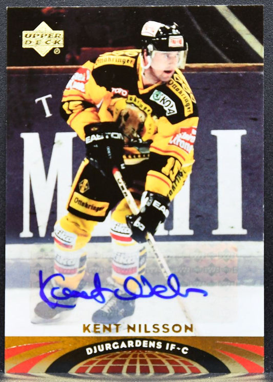 2004-05 UD All-World Edition Autographs Kent Nilsson 50 Djurgardens IF Auto 2687