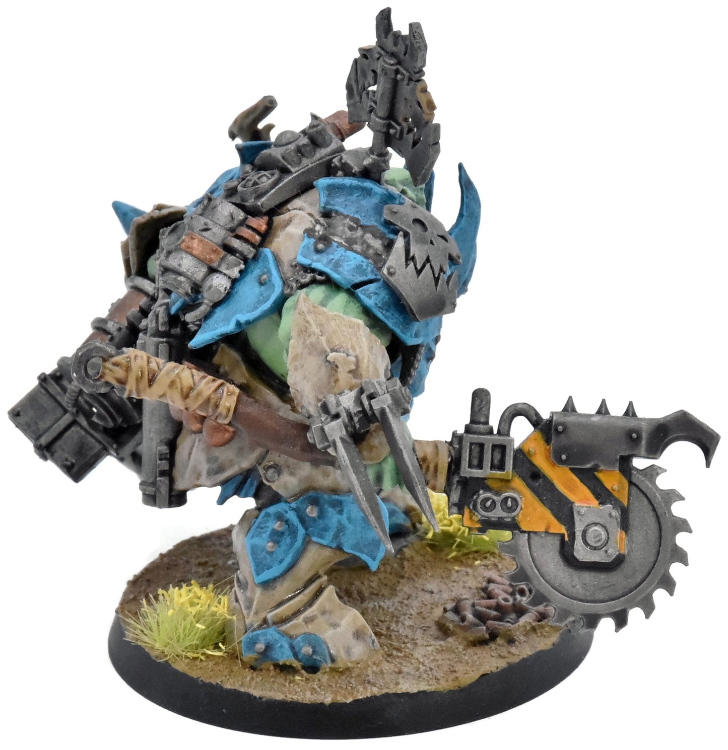 ORKS Warboss In Mega Armour #1 WELL PAINTED Warhammer 40K Converted