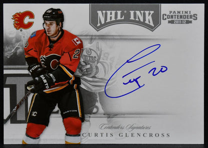 2011-12 Panini Contenders NHL INK Curtis Glencross 3 Calgary Flames Auto 1868