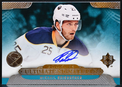 2013-14 UD Ultimate Collection RC Mikhail Grigorenko USR-GR Sabres Auto 5903