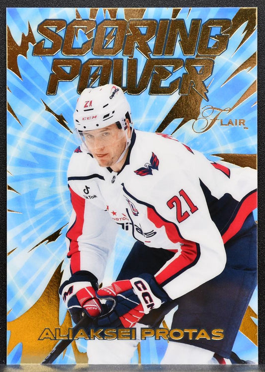 2025-26 Flair Scoring Power Aliaksei Protas SP-12 Washington Capitals 8754
