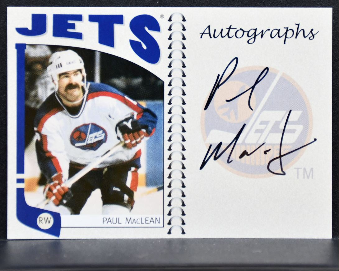 2004-05 In The Game Franchises Autographs Paul MacLean Winnipeg Jets Auto 2646