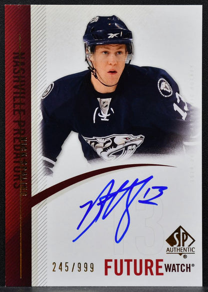 2010-11 SP Authentic Future Watch Auto Nick Spaling Predators RC Auto 8672