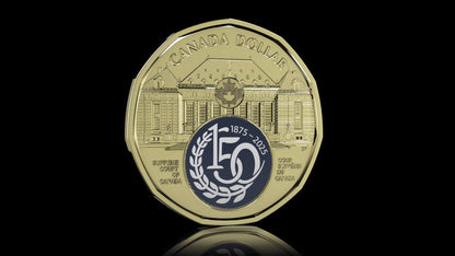 2025 $1 150th Anniversary of the Supreme Court of Canada Colourized Special Wrap Roll (250822)