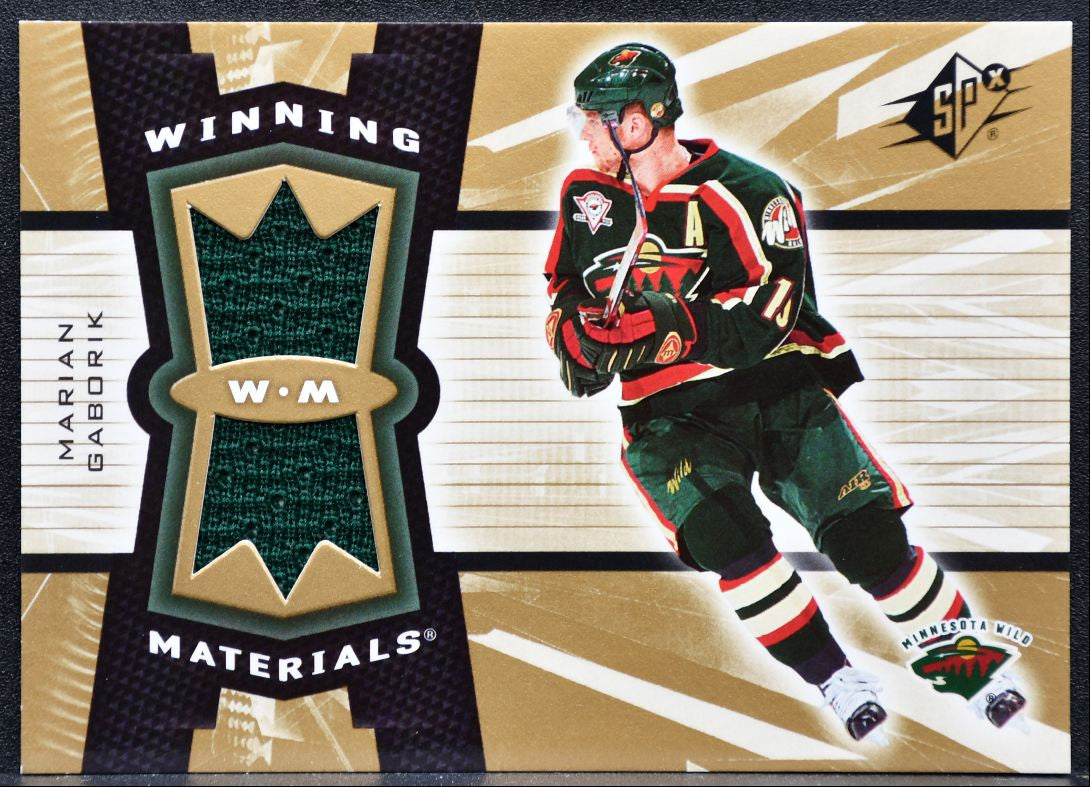 2006-07 SPx Winning Materials Marian Gaborik WM-MG Jersey 9059
