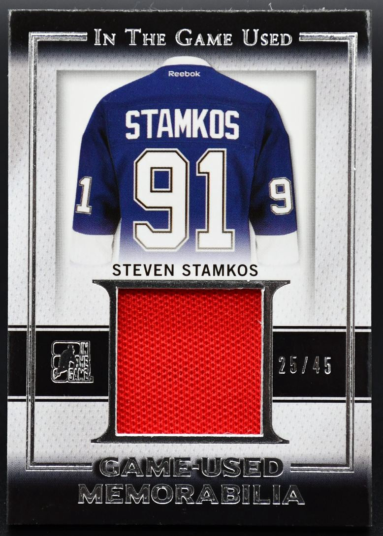 2016-17 Leaf In The Game Used Game Used Memorabilia Stamkos GU-30 25/45 Jersey
