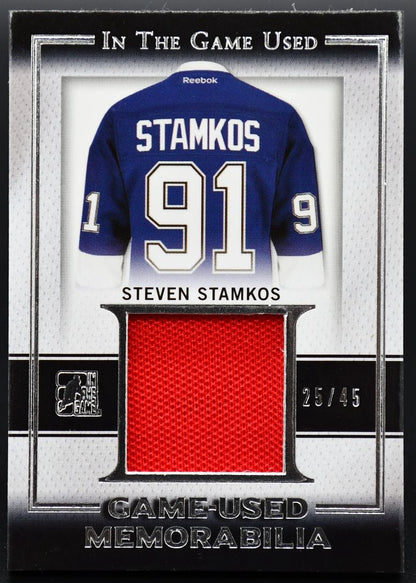 2016-17 Leaf In The Game Used Game Used Memorabilia Stamkos GU-30 25/45 Jersey