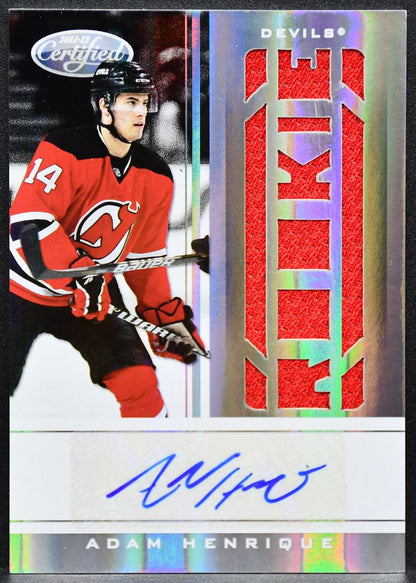 2011-12 Panini Certified Jersey Henrique 213 Devils RC Auto 082/499 Jersey 6672