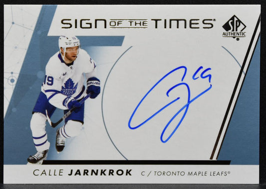 2022-23 SP Authentic Sign of the Times Call Jarnkrok Maple Leafs Auto 3479