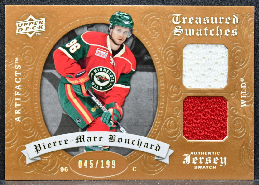 2008-09 UD Artifacts Treasured Swatches Dual Pierre-Marc Bouchard Jersey 9622