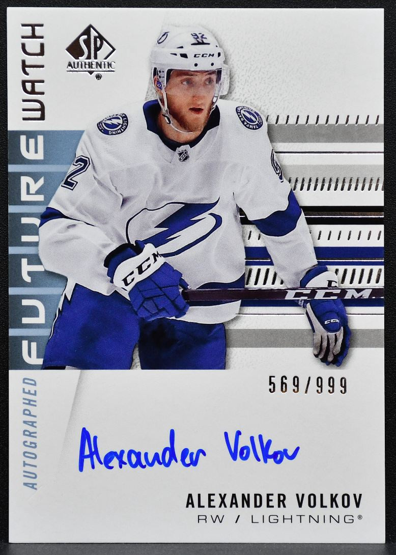 2019-20 SP Authentic Future Watch Auto Volkov Lightning RC Auto 569/999 7523