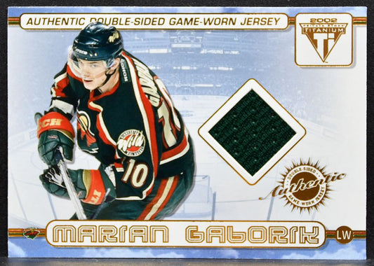 2001-02 Pacific Private Titanium Double-Sided Gaborik/Fernandez Jersey 6692