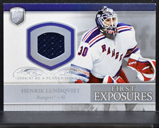 2006-07 UD Be A Player First Exposures Henrik Lundqvist Rangers Jersey 1885