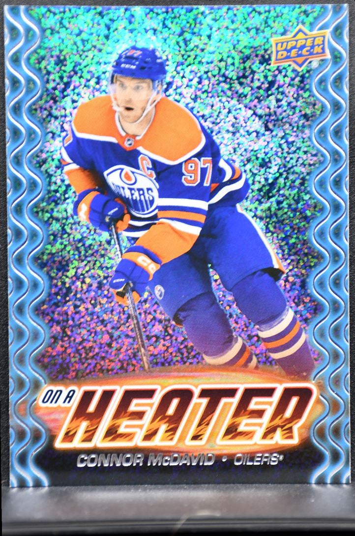 2024-25 UD Series 2 On a Heater Speckled Parallel Connor McDavid Oilers 6100