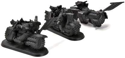 DARK ANGELS 3 Ravenwing Biker Squad #1 (1 incomplete) 40K