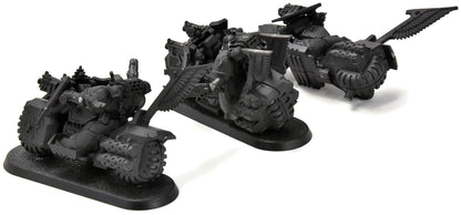 DARK ANGELS 3 Ravenwing Biker Squad #1 (1 incomplete) 40K