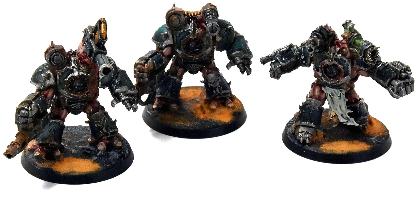 CHAOS SPACE MARINES 3 Obliterators #1 Warhammer 40K WELL PAINTED