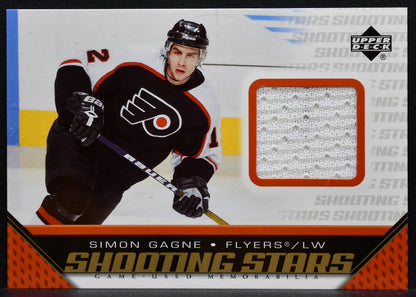 2005-06 Upper Deck Shooting Stars Simon Gagne Philadelphia Flyers Jersey 6007