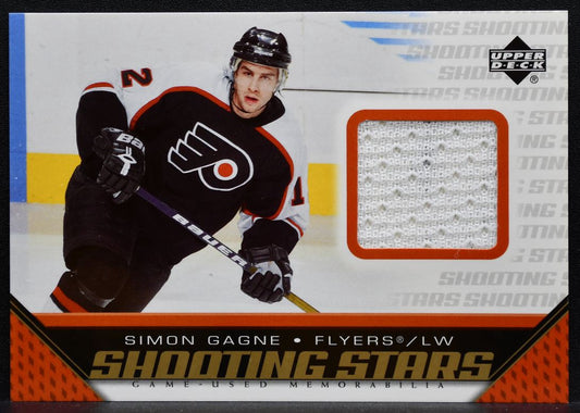 2005-06 Upper Deck Shooting Stars Simon Gagne Philadelphia Flyers Jersey 6007