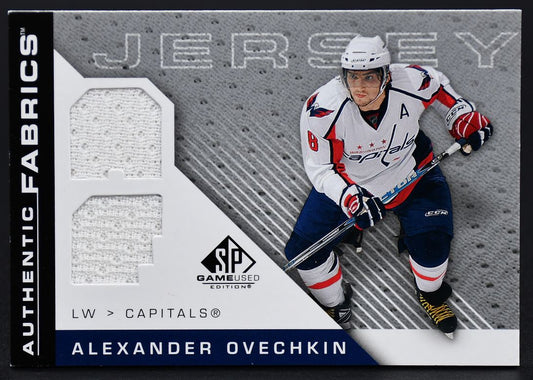 Maillot authentique porté en match par Alexander Ovechkin (AF-OV) lors de la saison 2007-2008.