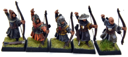 BRETONNIA 10 Peasant Bowmen #1 WELL PAINTED Warhammer Fantasy